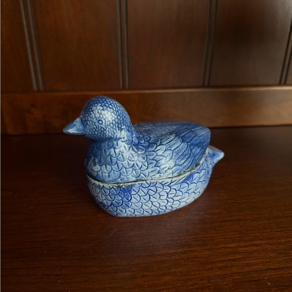 Vintage Ceramic Duck Trinket